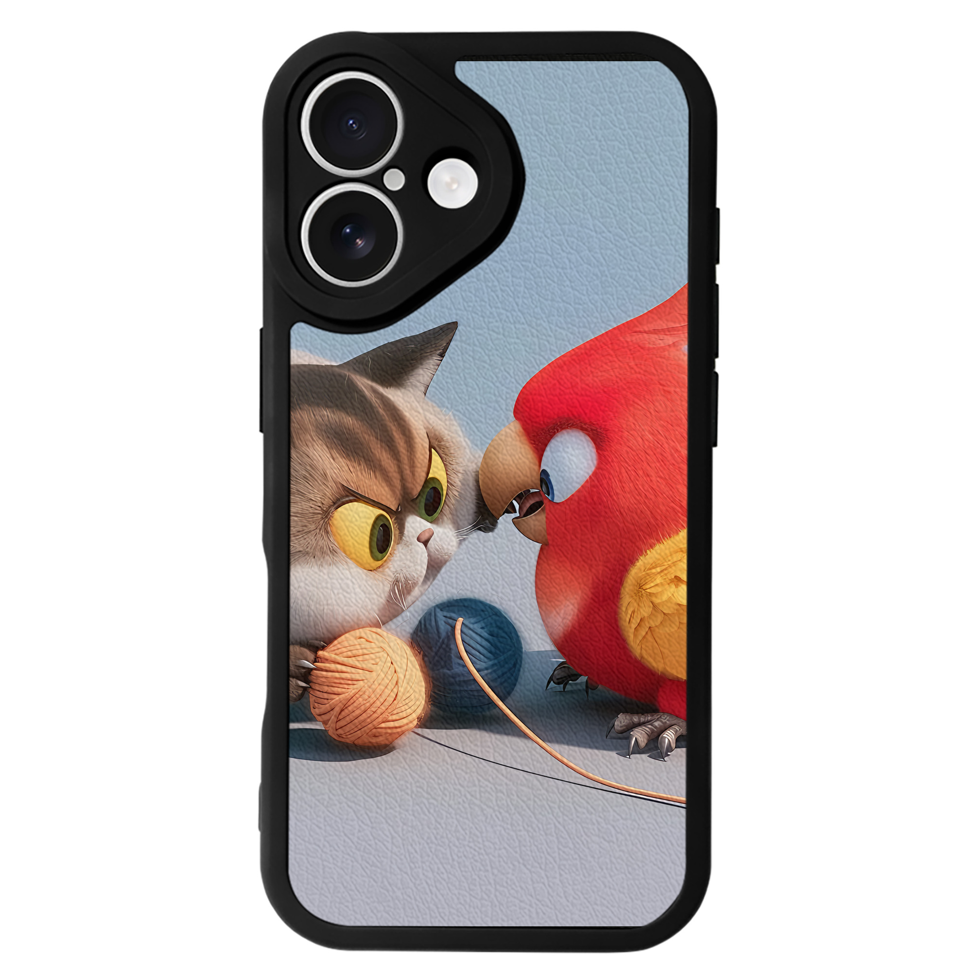 （画像用） Angry Birds アングリーバード 【iPhone 16シリーズ対応】シリコンスマホケース（レザー調） 材質：シリコン